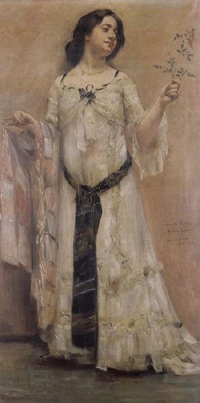 Lovis Corinth Portrat Charlotte Berend in the woman dress China oil painting art